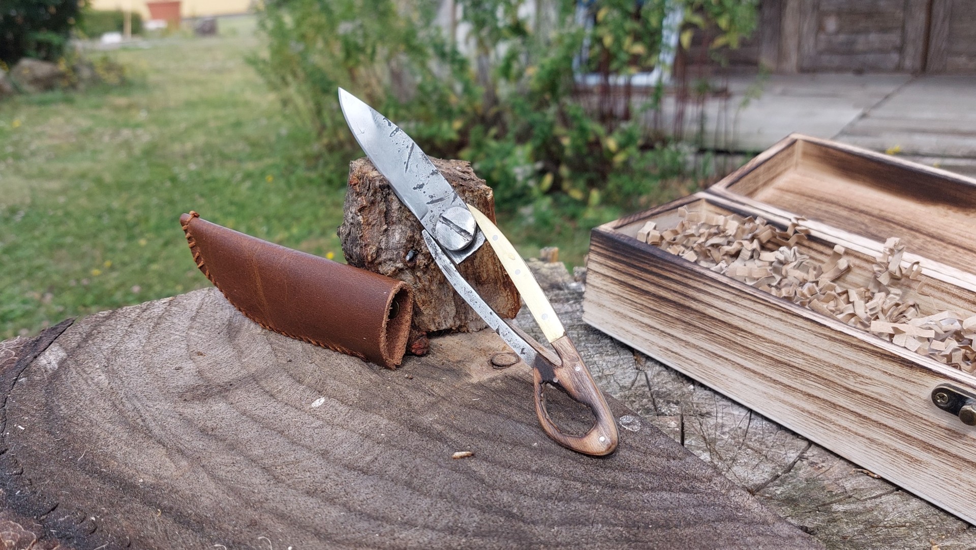 Couteau pliant Damas5