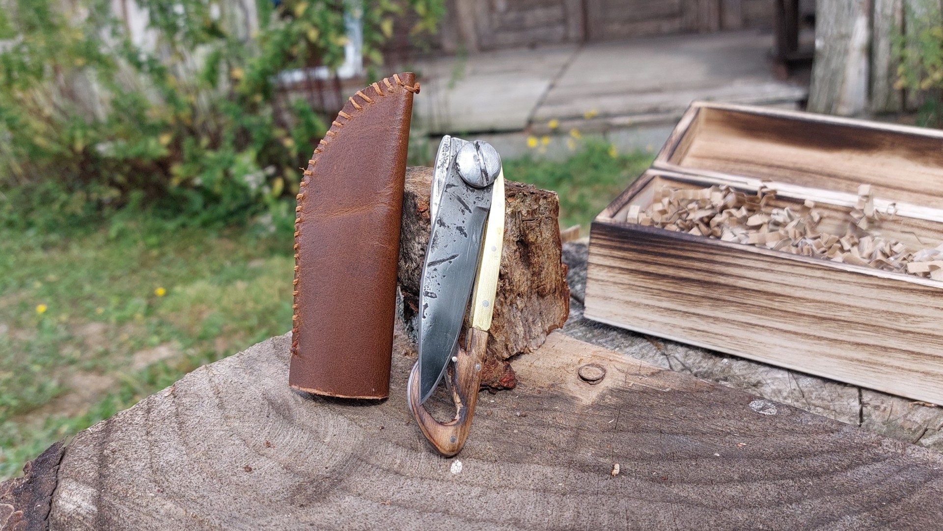 Couteau pliant Damas4